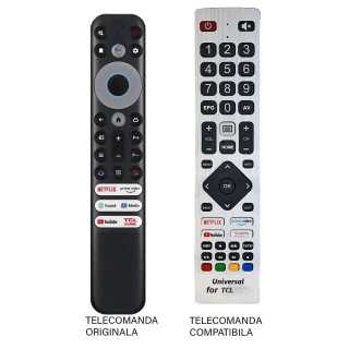 Telecomanda inlocuitoare TV TCL RC902V FMR1 compatibil cu originalul (574-1)