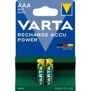 Set acumulatori R3 AAA 800mAh Ready2Use 2buc/blister Varta