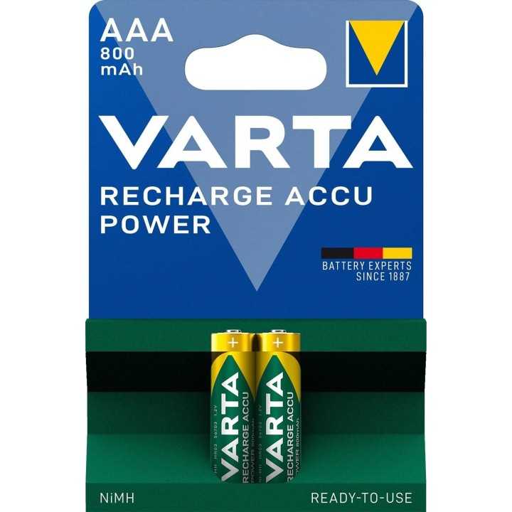 Set acumulatori R3 AAA 800mAh Ready2Use 2buc/blister Varta