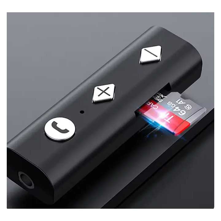 Bluetooth Receptor V4.1 +cititor microSD TF la JACK 3.5 mm cu acumulator RR02-CR BT