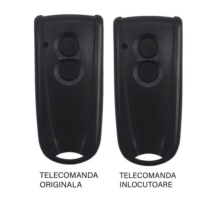 Telecomanda inlocuitoare poarta garaj 2 butoane cod saritor frecventa 433.92MHz EcoStar Rsc2 compatibila cu originalul (812)