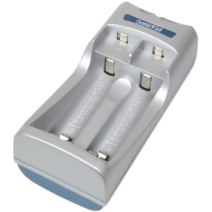 Incarcator acumulatori NiCd /NiMH AA /AAA /Prismatic LF6 cu LED Delta-V control 230VAC + adaptor 12VDC pentru bricheta auto Soni