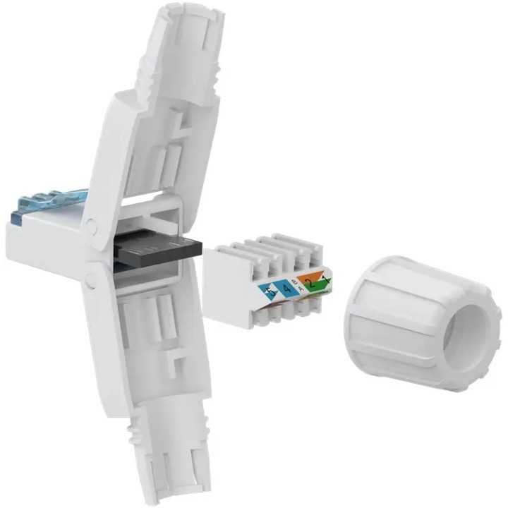 Conector RJ45 CAT6A UTP asamblare rapida fara unelte AWG24-22 Goobay 65941