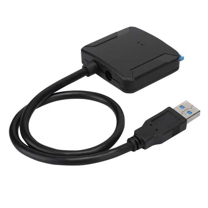 Convertor USB 3.0 la SATA 22pini HDD 2.5" /SSD-uri Plug&Play posibilitate alimentare 12VDC 5.5x2.1mm max.16TB