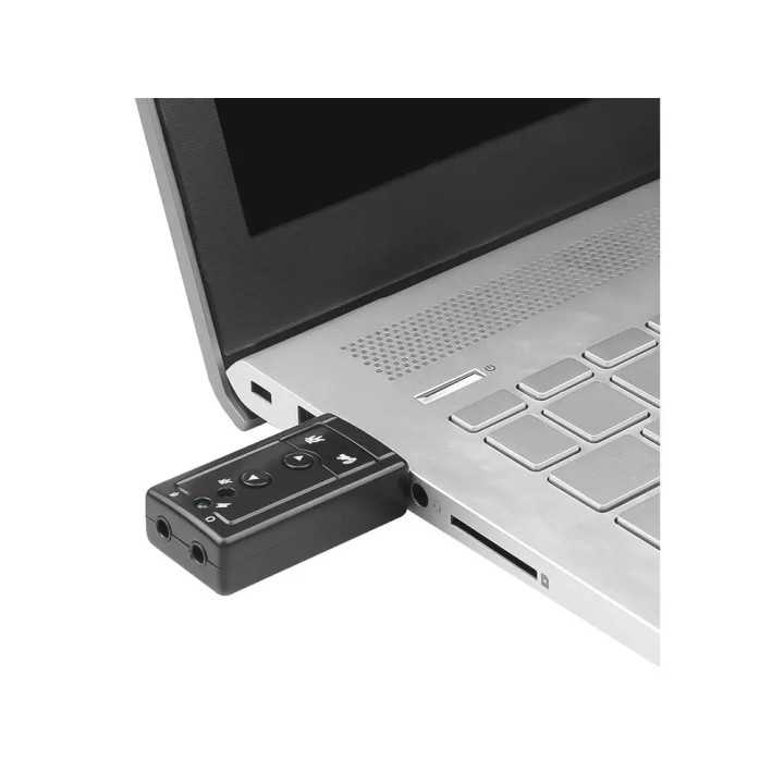Placa de sunet USB 2.0 A la 2x 3.5 mm stereo Jack casti + microfon plug&play Sistem 7.1 virtual volume control + mute