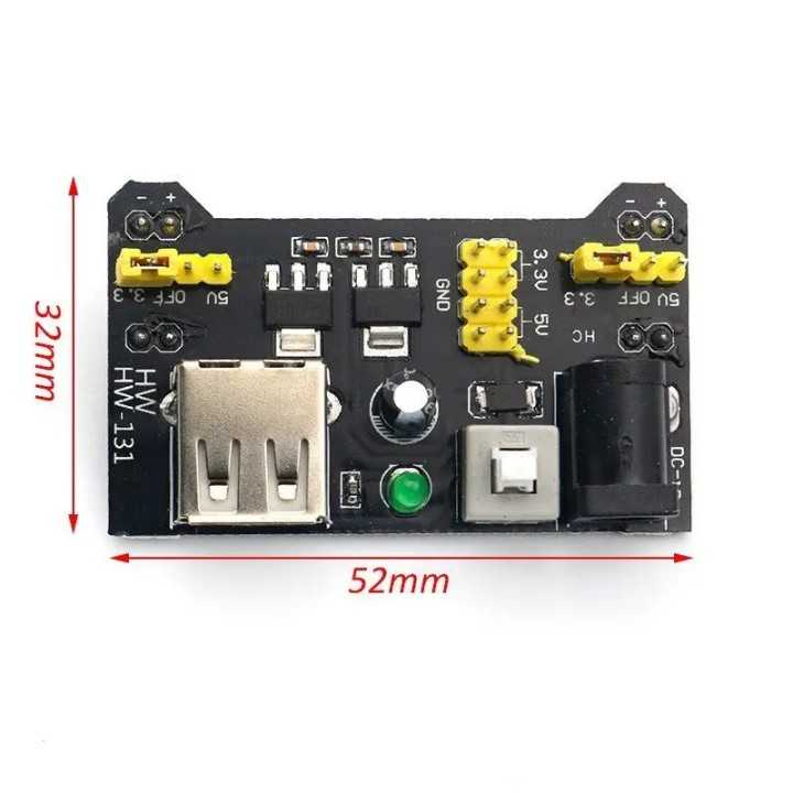 Modul sursa de alimentare USB /3.3V - 5V pentru breadboard BB 830