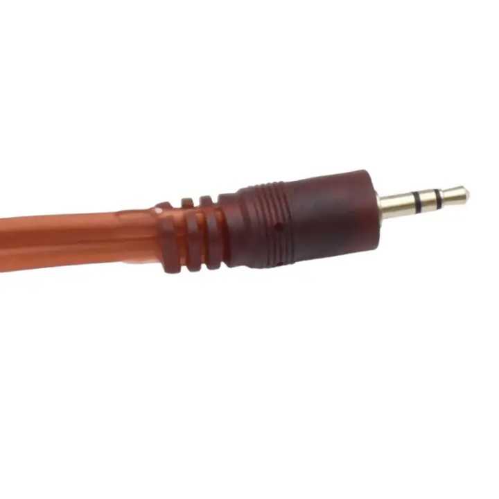 Cablu audio 3.5 mm Jack stereo tata la 2x6.35 mm Jack mono tata cablu plat silicon 1.5m contacte aurite