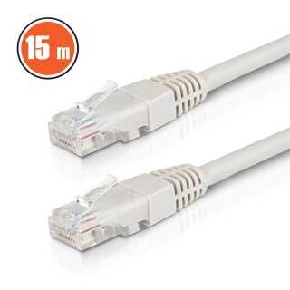 Cablu Internet UTP RJ45 CAT6 CCA 15m gri M'N'C 20347