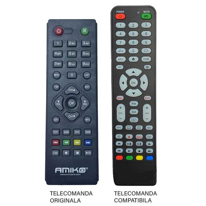Telecomanda inlocuitoare compatibila pentru receptor Amiko T765 (676)