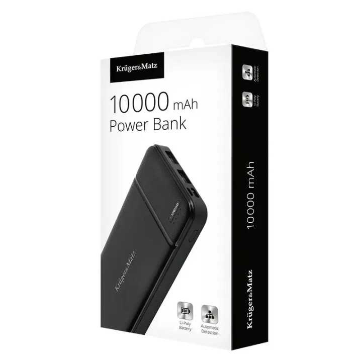 Power Bank 10000mAh Li-Poly Kruger&Matz KM0903