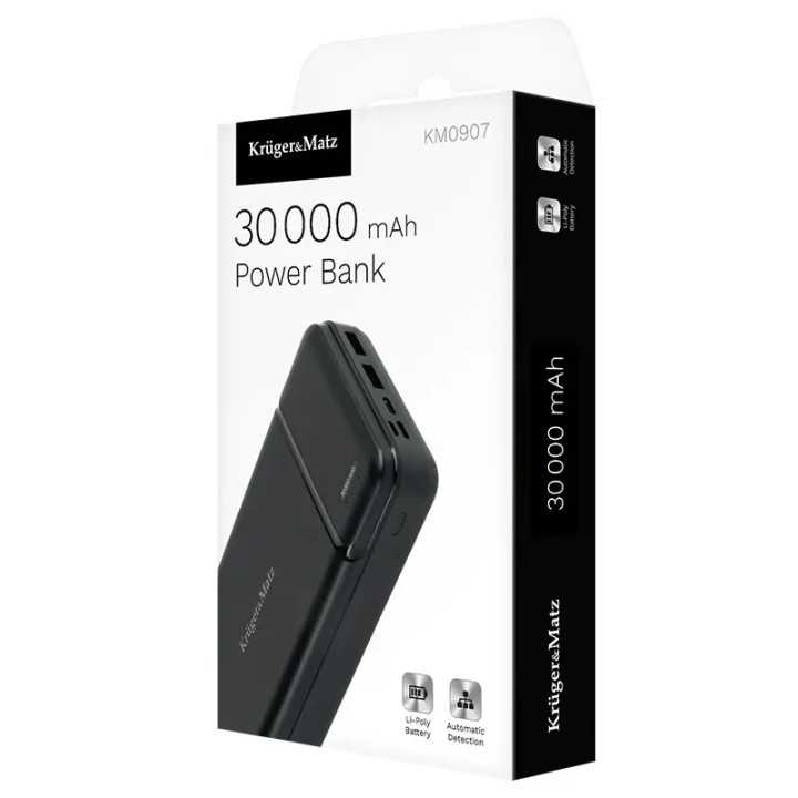 Power Bank 30000mAh Li-Poly Kruger&Matz KM0907