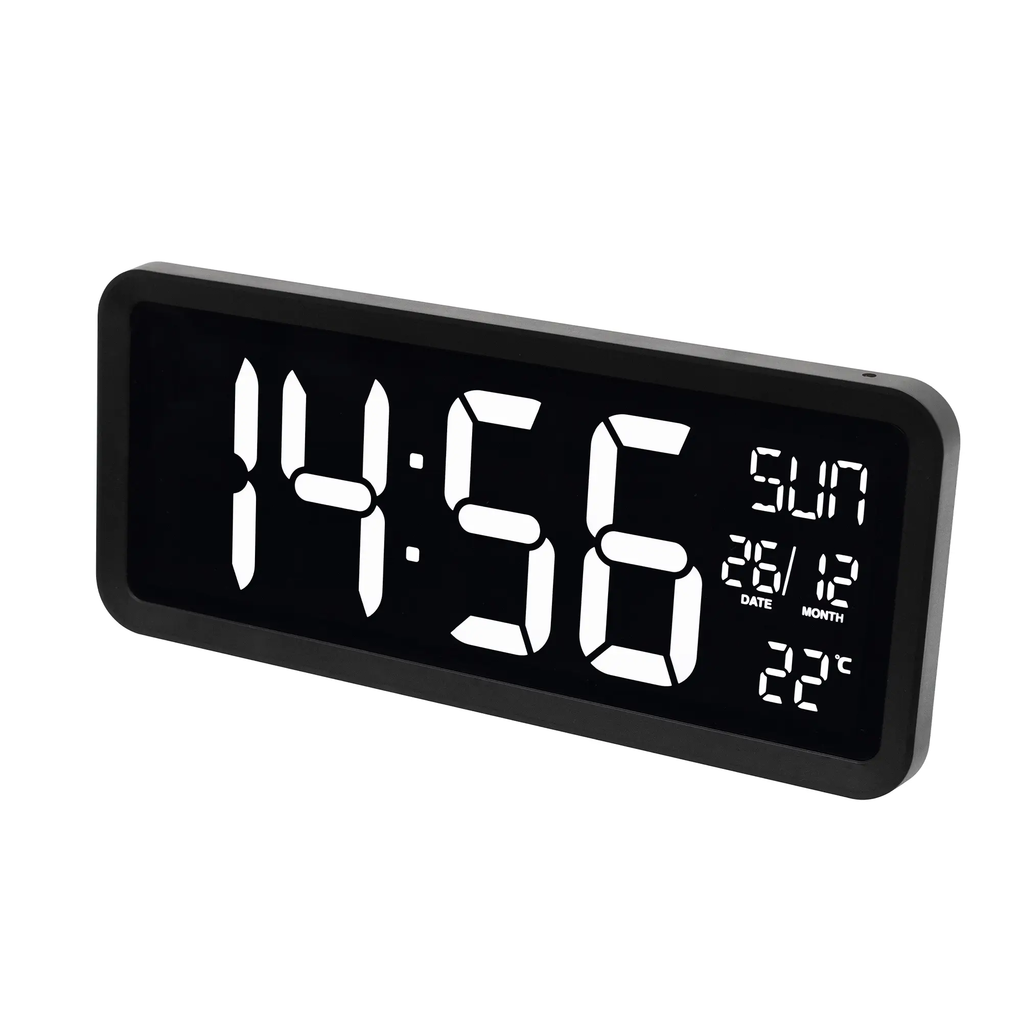 Ceas gigant de masa /perete cu LED cu termometru 37x16x3.9cm Home LTCJUMBO