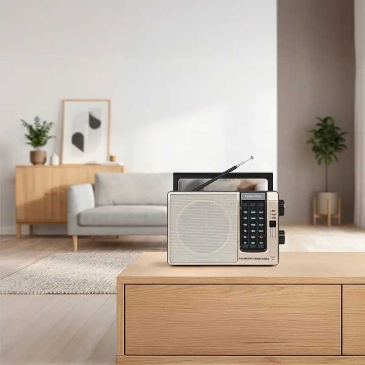 Radio portabil analog AM /FM /SW 3W 205x63.2x130mm Kruger&atz KM0830
