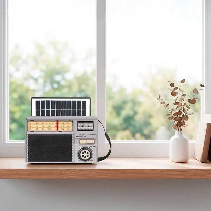 Radio portabil analog SOLAR AM /FM /SW 3W 145x60.9x96.4mm Kruger&atz KM0831