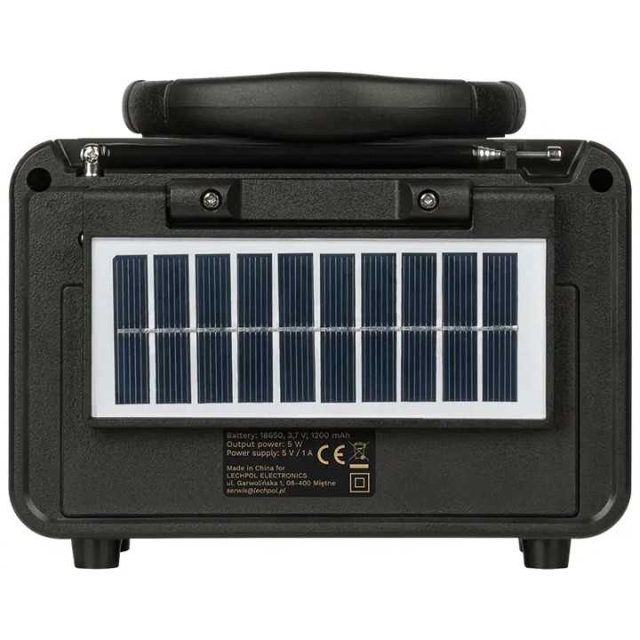 Radio portabil analog SOLAR AM /FM /SW 5W 166x87.5x130mm Kruger&atz KM0832