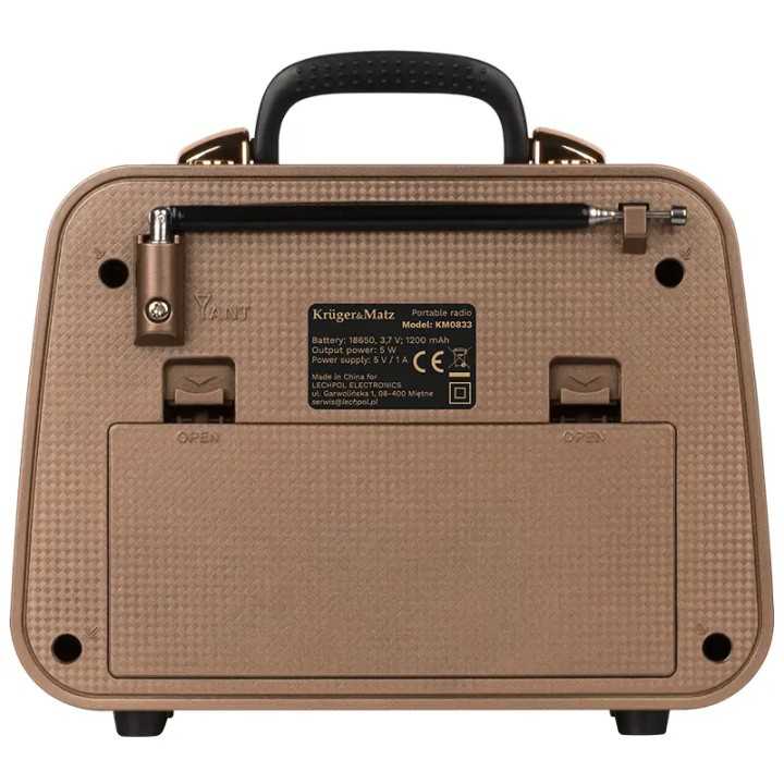 Radio portabil analog AM /FM /SW 5W 185x77.5x150mm Kruger&atz KM0833