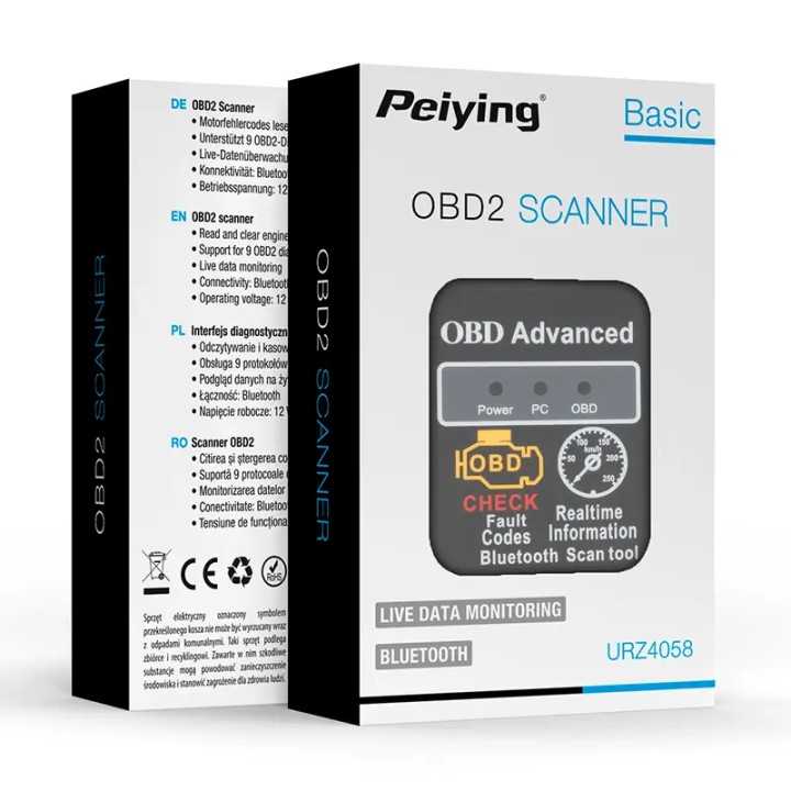 Interfata diagnoza auto bluetooth ODB2 ELM327 Peiying URZ4058