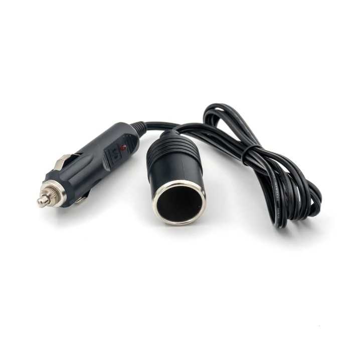 Cablu prelungitor bricheta auto 12-24V 1m cu siguranta fuzibila 10A Carguard USC005