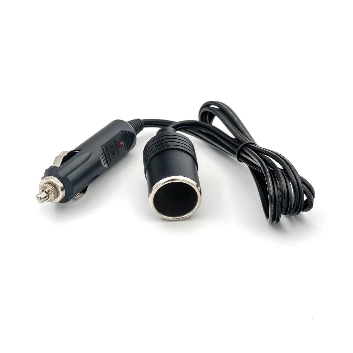 Cablu prelungitor bricheta auto 12-24V 1m cu siguranta fuzibila 10A Carguard USC005