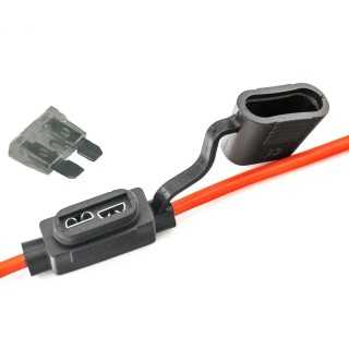 Suport siguranta auto MIDI 19x13mm etans cu cablu 23cm /1mm2 cupru max 20A 1buc Carguard USC009