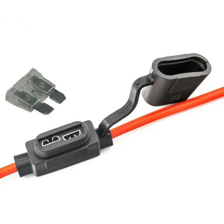 Suport siguranta auto MIDI 19x13mm etans cu cablu 23cm /1mm2 cupru max 20A 1buc Carguard USC009