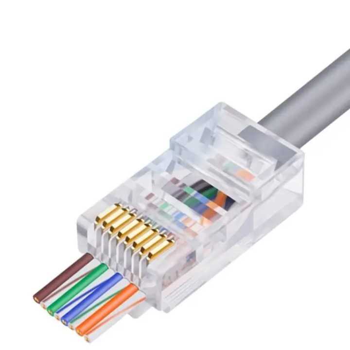 Mufa RJ45 8P8C CAT5e Pass Through Eurokomp TEL0071LP
