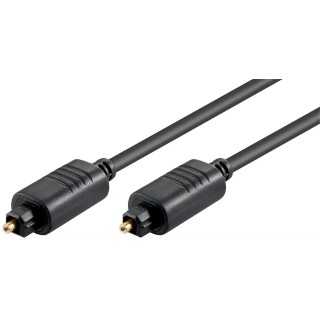 Cablu audio digital optic 1m TOSLINK - TOSLINK diametru 5mm Goobay 50217
