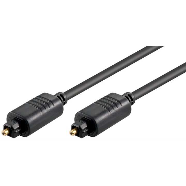 Cablu audio digital optic 1m TOSLINK - TOSLINK diametru 5mm Goobay 50217