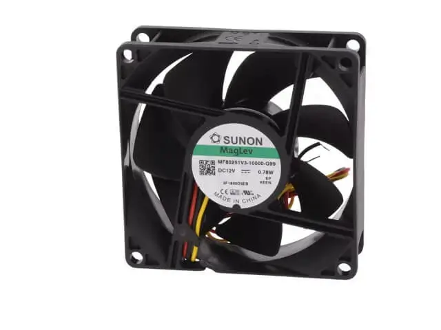 Ventilator DC axial 12VDC 80x80x25mm 0.78W 2600rot./min 55.77m3/h 28dBA Vapo Sunon MF80251V3-1000U-G99