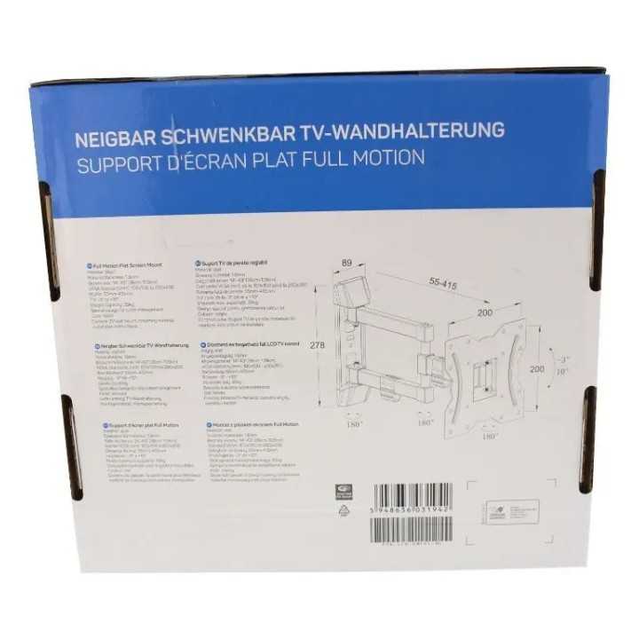 Suport TV LCD de perete 13"-43" reglabil 3 brate Well TVS-LCD-SW343-WL