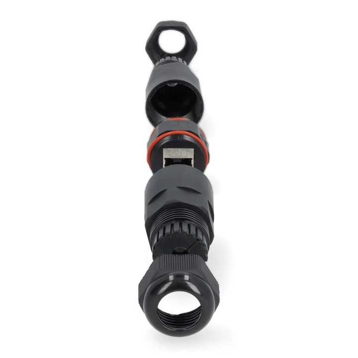 Adaptor cuplaj de exterior Cat6 RJ45 mama-mama FTP Nedis CCGB89850BK