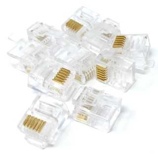 Set 100buc mufe telefon 6P6C RJ11 M`N`C 5229-100