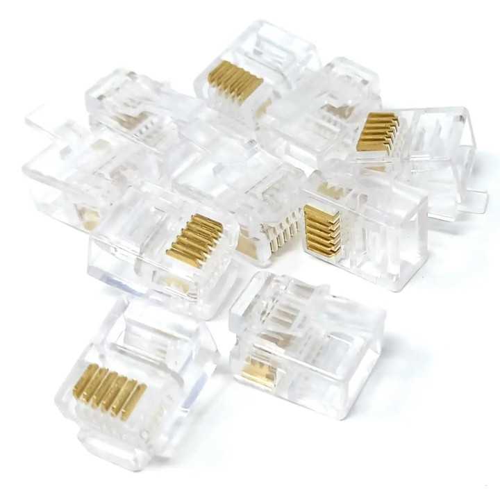 Set 100buc mufe telefon 6P6C RJ11 M`N`C 5229-100