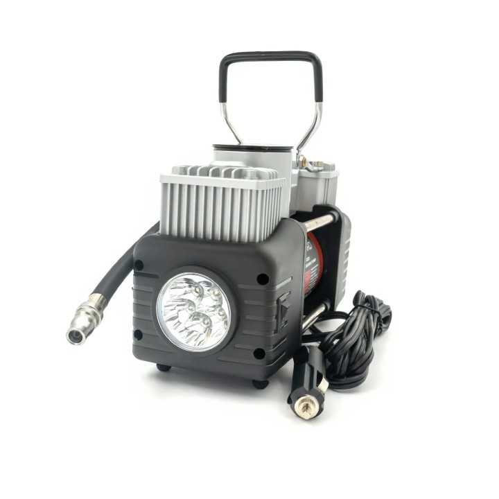 Compresor auto 12V Carguard COM002 Heavy-Duty dublu cilindru 50L/min 150PSI LED +kit reparatie anvelope