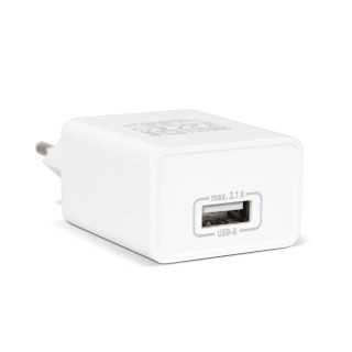 Adaptor de incarcare 1x USB 5V 2.1A alb delight 55039-1WH