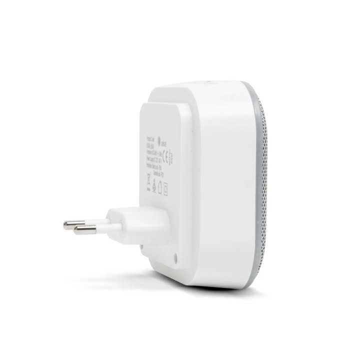 Sonerie si lumina de noapte fara fir si fara baterii 2in1 Kinetic cu 2x Sonerii exterioare alb delight 55346WH-2