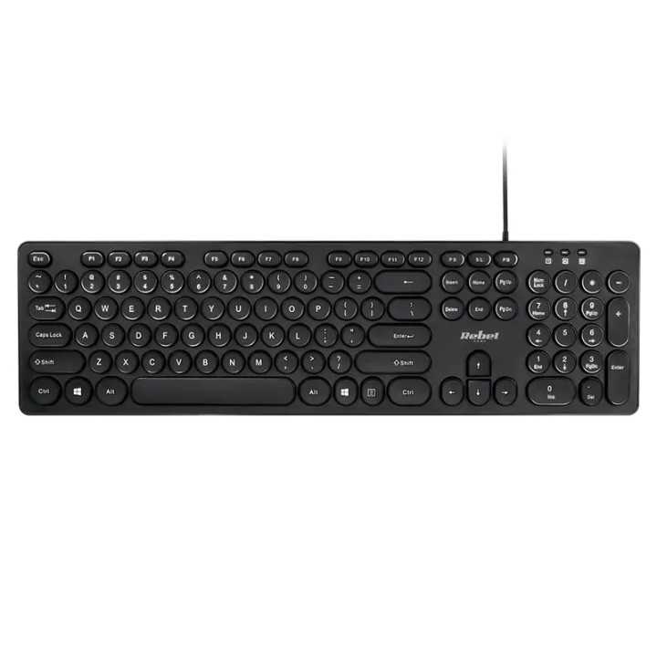 Tastatura 96 taste cu fir USB REBEL WDK100 KOM1029