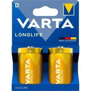 Set 2buc baterii alcaline R20 D Longlife Varta 4120
