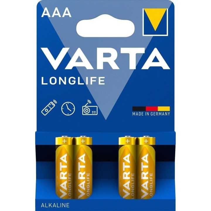 Set baterii alcaline R3 AAA 4buc LonglifeVarta 42330
