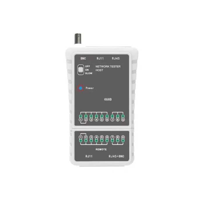 Tester MastFUYI FY668B pentru cablu retea RJ45 /telefonie RJ11 /BNC