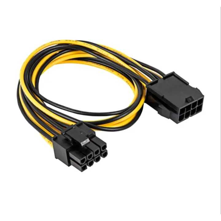 Cablu alimentare PCIe 8pin (6+2) tata - PCIe 8pin mama 0.4m AKYGA AK-CA-82