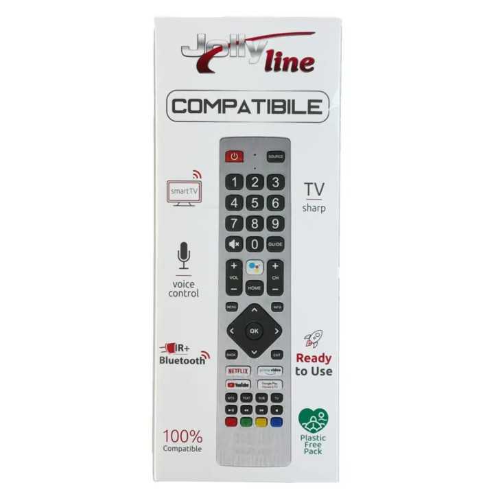 Telecomanda cu IR Cod + Bluetooth compatibila TV Sharp SHW/RMC/0133 MadeForYou (680)