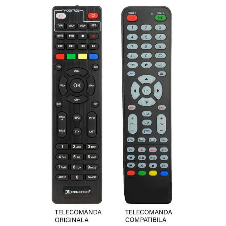 Telecomanda inlocuitoare compatibila TV CABLETECH URZ0336 (673)