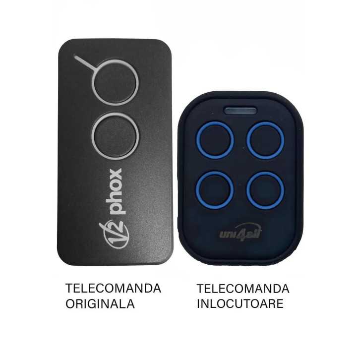 Telecomanda poarta garaj de doua si patru canale cod saritor 433.92MHz V2 Phox (853-1)