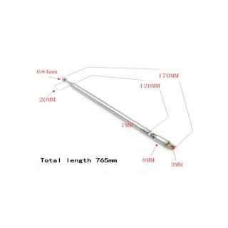 Antena telescopica 170-765mm 7 segmente Middle + balama ANTENA-RADIO5