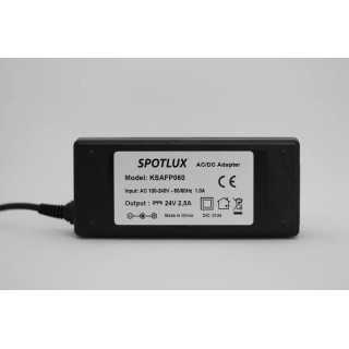 Alimentator SMPS in comutatie AC/DC 24V 2.5A 2500mA mufa 5.5x2.5mm cablu 150cm /fara cablu alimentare