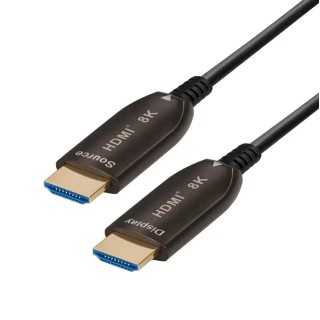 Cablu HDMI v2.0 Active Optical AOC 15m 8K 60Hz ARC Ethernet cu fibra optica 4.8mm