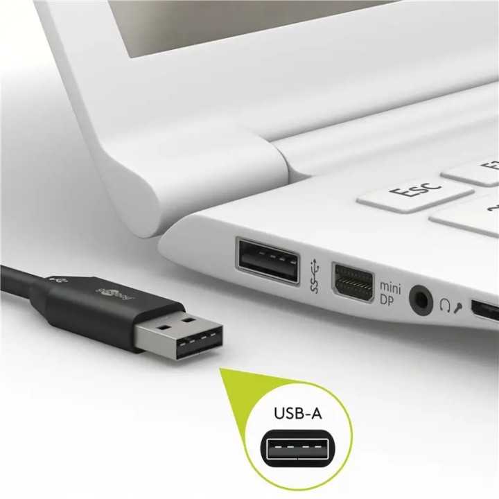 Cablu USB A tata - micro USB B tata 1m Goobay 46800