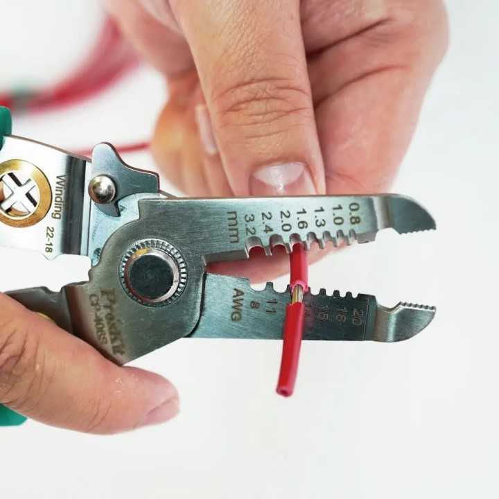 Cleste sertizat /dezizolat 190mm multifunctionala 6in1 CP-406S Pro`sKit