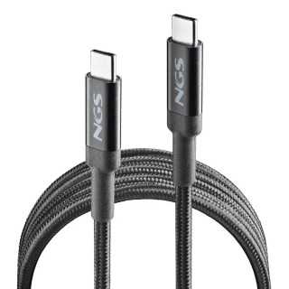 Cablu USB-C - USB-C NGS KNOT 100W-2 2m 100W negru